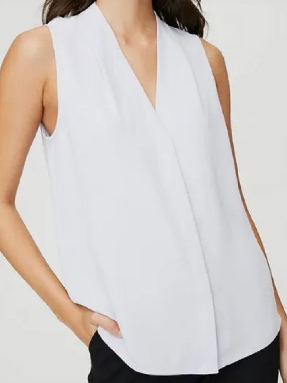 Aritzia White Sleeveless Power Blouse [NWT]